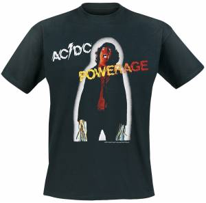 Купить Футболка мужская AC/DC "Powerage" в Москве / Заказать Футболка мужская AC/DC "Powerage" с доставкой по Москве и по всей России