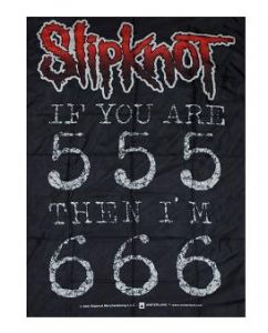 Купить флаг Slipknot "555-666" в Москве / Заказать флаг Slipknot "555-666" с доставкой по Москве и по всей России