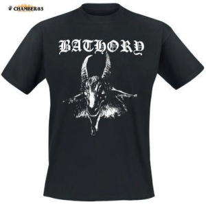 Купить Футболка мужская Bathory "Classic Goathead" в Москве / Заказать Футболка мужская Bathory "Classic Goathead" с доставкой по Москве и по всей России