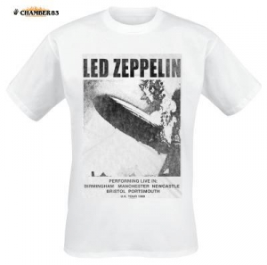 Купить Футболка мужская Led Zeppelin "UK Tour 69" в Москве / Заказать Футболка мужская Led Zeppelin "UK Tour 69" с доставкой по Москве и по всей России