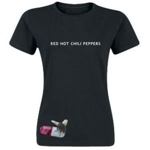 Купить Футболка женская Red Hot Chili Peppers "Basic Album" в Москве / Заказать Футболка женская Red Hot Chili Peppers "Basic Album" с доставкой по Москве и по всей России